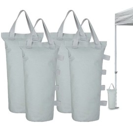 MOPHOEXII 4-Pack 112 LBS Extra Large Pop up Canopy Weights Sand Bags for Outdoor Pop Up Canopy Tent Gazebo Outdoor Instant Canopies Sand Bags Without Sand - Gray