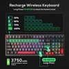 RK ROYAL KLUDGE RK98 Wireless Mechanical Keyboard,100 Keys Triple Mode