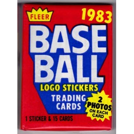 1983 Fleer Baseball Cards - Wax Pack (1 Pack of 15 Cards + 1 Sticker)