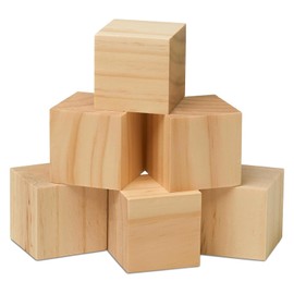 Nurila Pack of 50 Wooden Cubes, Wooden Blocks for Crafts, 2 x 2 x 2 cm, Blank Wooden Cube for DIY Crafts, Numbers, Painting, Decoration, Numbers, Puzzle, Building Blocks, Wood Decoration