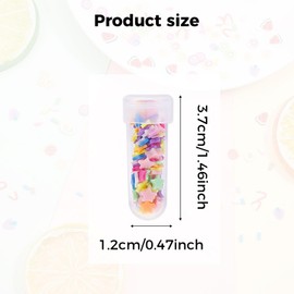 Rnigra 12 Bottles of Colored Clay Slices, Slime Charms, Slime Add Ins for Nail Art, DIY Crafts, for Creative Projects, Fruit, Snow, Stars, Snowflakes, Hearts etc. Patterns