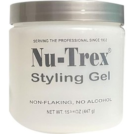 NU-TREX Styling Hair Gel 15.75oz. Regular Hold. Clear, Dye Free. Water Base. Manufacturer Direct
