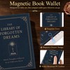 Book Wallet for Women, RFID Blocking Magnetic Credit Card Wallets