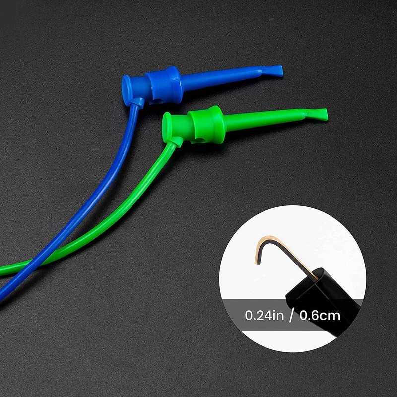 Hopbucan Pack of 5 Test Hooks Wire Stackable Banana Plug