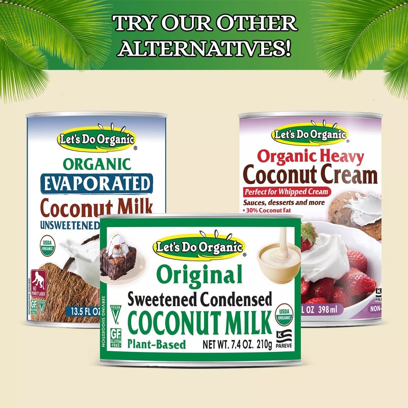 Let's Do Organic Vegan Organic Sweetened Condensed Coconut Milk 7.4