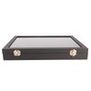 Ring Display Case Organizer with Transparent Lid 100 Slot Jewelry