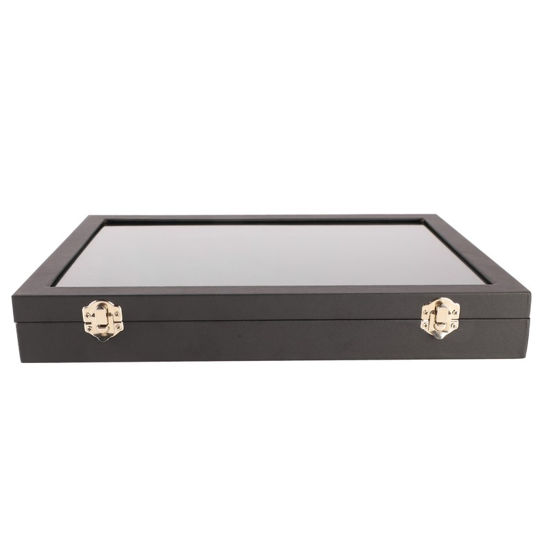 Ring Display Case Organizer with Transparent Lid 100 Slot Jewelry