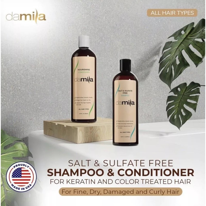 Damila Salt & Sulfate Free Shampoo & Nourishing Conditioner Set