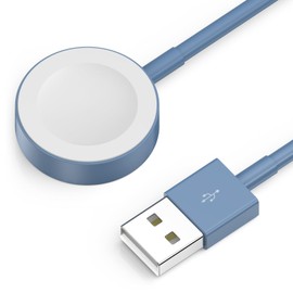 New Upgraded for Watch Charger USB Magnetic iWatch Charger Portable Fast Charging Cable Compatible with Watch Ultra2 Ultra/Series 10/9/8/7/6/SE/5/4/3/2/1-Blue/1m