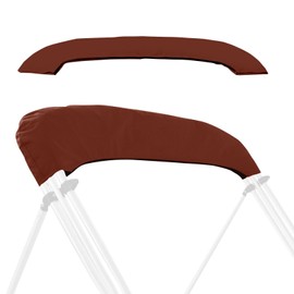 Caminor Bimini Top Storage Boot Cover with Light Hole, 3 Bow 67"-72" W, Durable Heavy Duty Waterproof 900D Marine Grade, Pontoon Bimini Top Replacement Boot, Burgundy