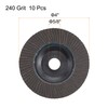sourcing map 4 Inch Flap Disc 240 Grit Sanding Grinding