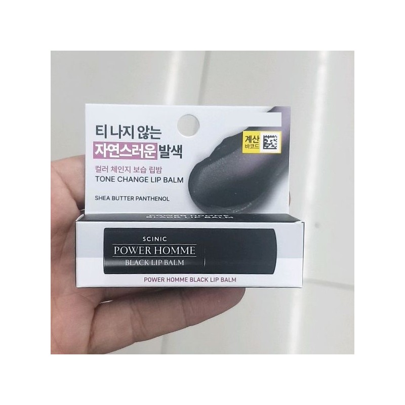 Cynic Scinic Power Homme Black Lip Balm 4g / 싸이닉