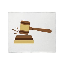 CafePress Judge Gavel Throw Blanket Super Soft Fleece Plush Throw Blanket, 60"x50"