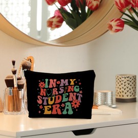 RYYCDOI Nursing Student Gifts, in My Nursing Student Era Makeup Bag, School Nurse Gifts, Nurse Graduation Gift, Future Nurse Gifts, Medical Student Gifts, Cute Gifts for Nursing Students Cosmetic Bags