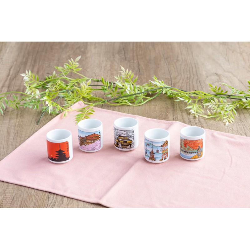 ＯＲＡＮＧＥ　ＡＰＲＯＮ Mino Ceramic Sake Cups [Made in Japan/Set of 5]: