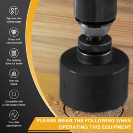 102mm Hole Saw Drill Bit for Metal and Wood, 4 inch HSS Bi-Metal Hole Cutter with cutting Depth of 40mm for Punching Circular Holes on Ceiling Board, Acrylic Panel, Plate Steel and Sheet Iron