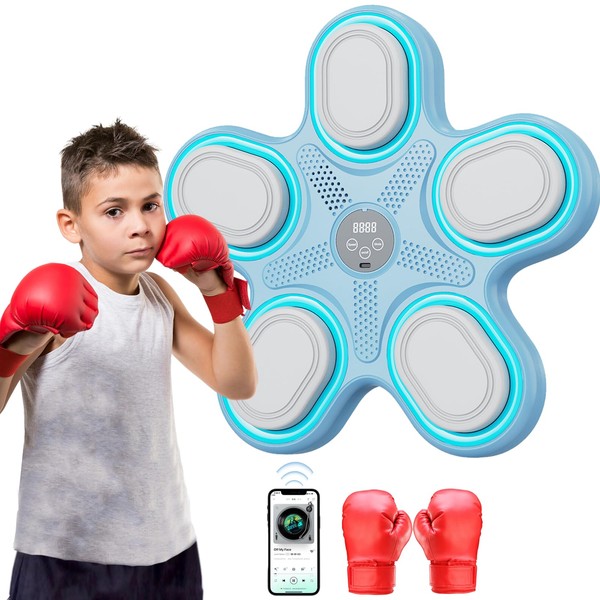EPHESPORT 2025 Music Boxing Machine for Kids Ages 6-12+, Wall