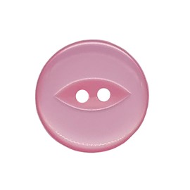 20 Pack Round Acrylic Fish Eye Buttons, Baby Buttons, Sewing, Knitting Craft Buttons - Pink 11mm / 18 Lignes