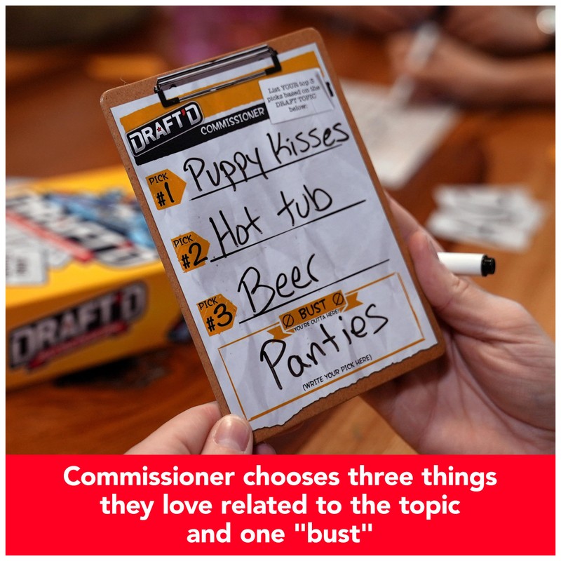 Draft’d, a Drafting Game for Everyone, Party Game, Night Game