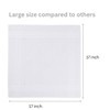Premium Cotton Men's Handkerchiefs,100% Soft Cotton,White Classic Hankies Pack of