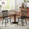 HOMCOM Windsor Dining Chairs Set of 2, Farmhouse Wooden Kitchen