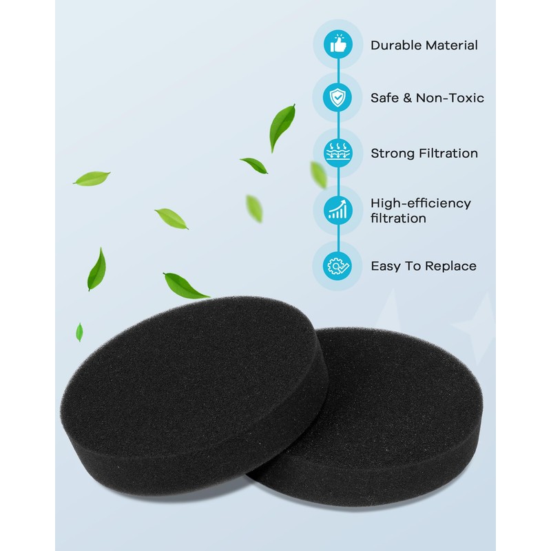4Pack 1608225 Replacement Filters for Bissell Powerforce Vacuum Cleaner