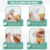 Bates- Razor Blade Scraper Set, 2 Pack, Yellow, Locking Razor