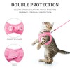 Qianruida Cat Harness, Breathable and Adjustable, Cat Lead with Reflective