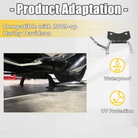 KUAFU Adjustable Center Stand Compatible with 2009-2024 Harley Davidson CVO Street Glide, Electra Glide, Road King, Road Glide, Ultra Limited FLT FLH Touring Models Replacement for 91573-09A