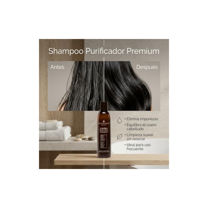 PHILIP MARTIN'S In Oud Wash Shampoo Purificador Profesional, Limpieza Profunda