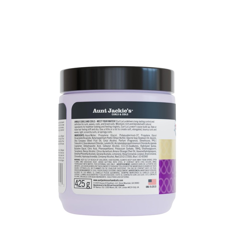 Aunt Jackie's Curl La La, Lightweight Curl Defining Custard, Enriched