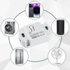 4 Pack Smart Lichtschalter Modul 10A, Mini Smart Home Sprachsteuerung/Timer,