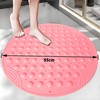 VSUSN Non-Slip Shower Mat, 55 cm Round Non-Slip Mat Shower