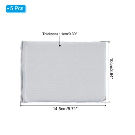 PATIKIL Camera Bag Divider, 5Pcs 5.71"x3.94"x0.39" Shockproof Camera Bag Inserts Separator Pad Protective Lens for Nikon Camera DSLR Protect Bag Organizer Universal Divider Cushion, Gray