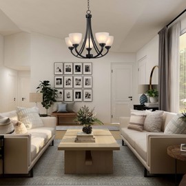 3 Pack Bell Shaped Alabaster Glass Shade, Traditional Style Lighting Fixture Shade Replacement for Ceiling Fan Lights Wall Light, Lipless with 1-5/8-inch Fitter Opening