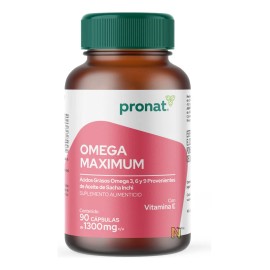 PRONAT Omega Maximum  | 90 Cápsulas | Omega 3-6-9 para Corazón, Cerebro y Articulaciones