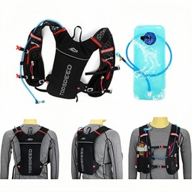 5L Ultralight Hydration Pack Trail Backpack Hydration Vest Hydration Pack Bicycle Backpack for Running, Camping, Hiking, Marathoner with 2L Hydration Bladder
