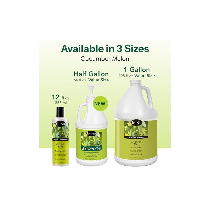 Shikai Products Cucumber Melon Shower Gel 360 ml by ShiKai