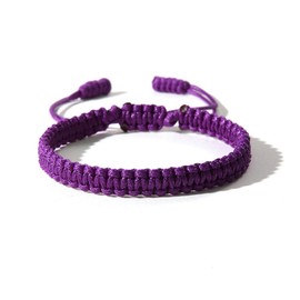 ChungLong0593 Surfer Bracelet Bohemian Woven Bracelet Vacation Waterproof Bracelet-Purple
