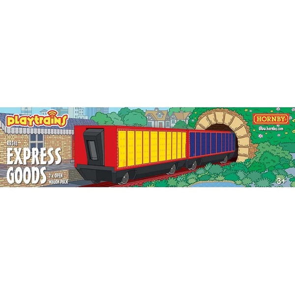 Hornby Playtrains Express Goods 2 x Open Wagon Pack