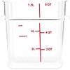 Carlisle FoodService Products Squares Square Food Storage Container with Stackable