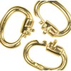 uGems 3 Link Locks 14K GP Gold Plated Sterling Silver