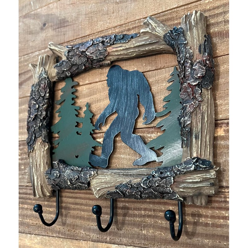 Top Brass Bigfoot Sasquatch Silhouette Wall Mount Key Holder –