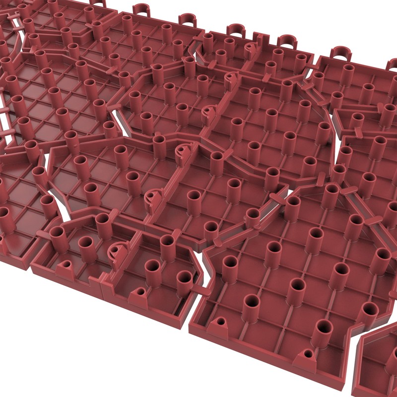 Pure Garden 12-Pack Polypropylene Interlocking Patio Deck Tiles - Weather-Resistant