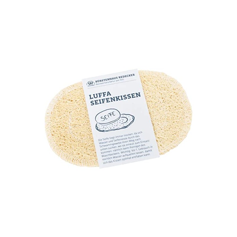REDECKER 693500 Luffa Seifenkissen, Oval