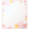 Midori 33115006 Colored Paper Glitter Heart Pattern Set of 10