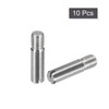 sourcing map 10Pcs M5 x 20mm Slotted Cylindrical Pin 304