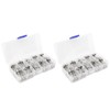2Boxes Glass Tube Fuse Kit M6x30mm 0.5A‑30A Fast Acting Quick