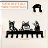 Dog Leash Holder for Wall with 8 Hooks, Heavy Duty