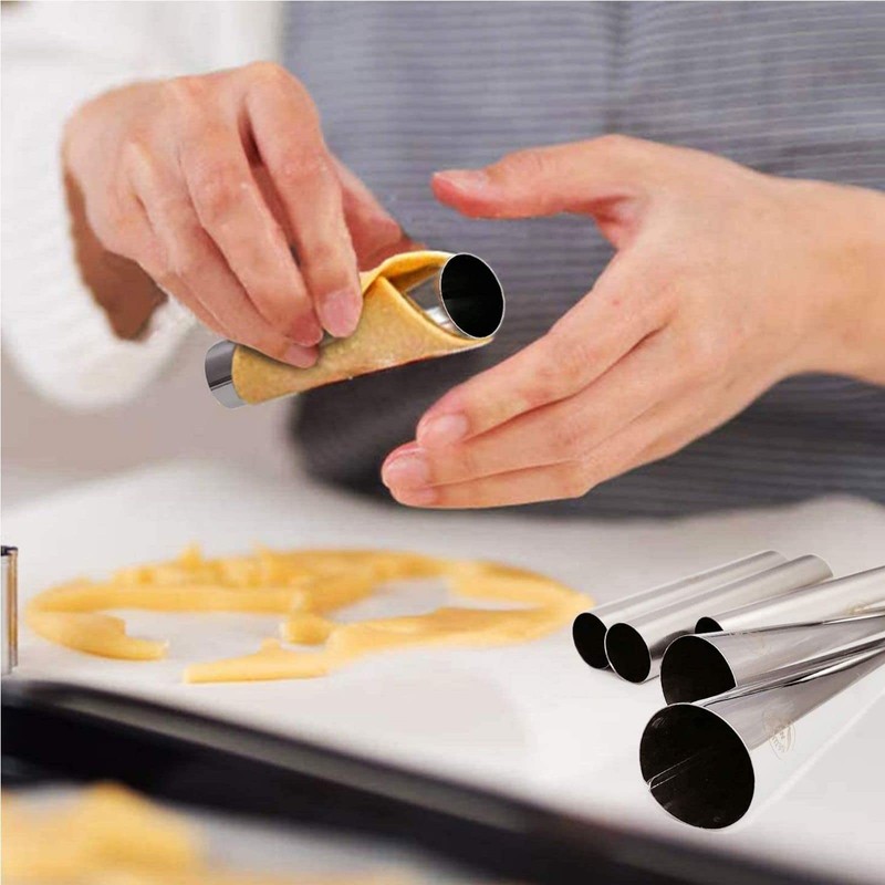 VolksRose 16pcs Cannoli Tubes Kit, Stainless Steel Cannoli Forms Tubular
